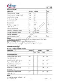 BFY193PZZZA1 Datasheet Page 2