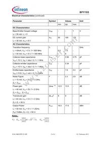 BFY193PZZZA1 Datasheet Page 3