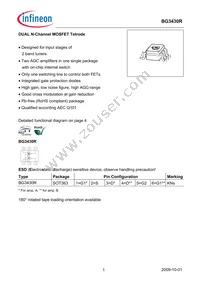 BG3430RH6327XTSA1 Datasheet Cover