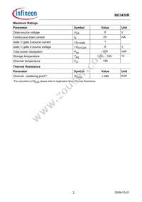 BG3430RH6327XTSA1 Datasheet Page 2