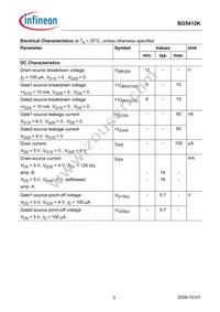 BG5412KH6327XTSA1 Datasheet Page 3