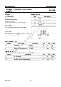 BGD702/09 Datasheet Page 2