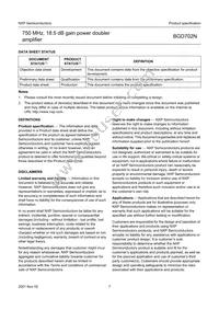 BGD702N Datasheet Page 7