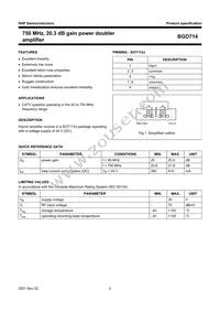 BGD714 Datasheet Page 2