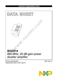 BGD814 Datasheet Cover
