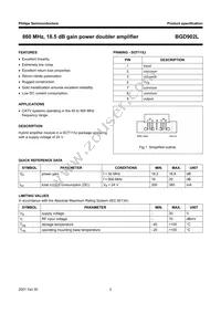 BGD902L Datasheet Page 2