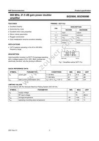 BGD906 Datasheet Page 2