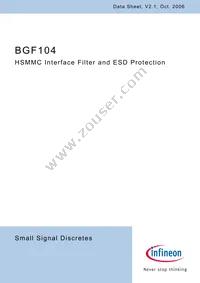 BGF 104C E6327 Datasheet Cover