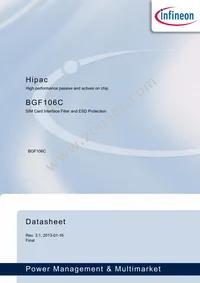 BGF106CE6328XTSA1 Datasheet Cover