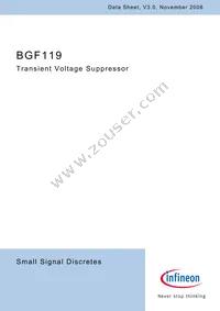 BGF119E6329XTSA1 Datasheet Cover