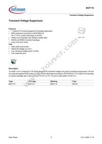 BGF119E6329XTSA1 Datasheet Page 4