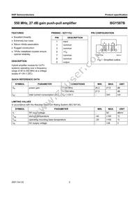 BGY587B Datasheet Page 2