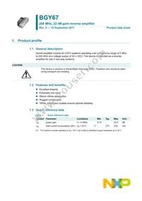 BGY67 Datasheet Cover