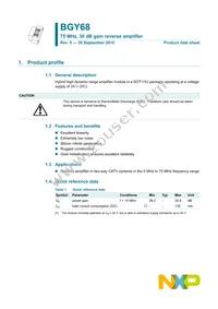 BGY68 Datasheet Cover