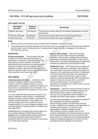 BGY685A Datasheet Page 7