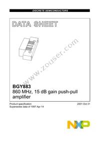 BGY883 Datasheet Cover