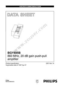 BGY885B Datasheet Cover