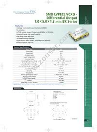 BK-669.32658MCE-T Datasheet Cover