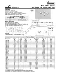 BK/AGC-B-1/4 Datasheet Cover