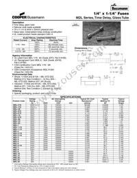 BK/MDL-V-.175 Datasheet Cover