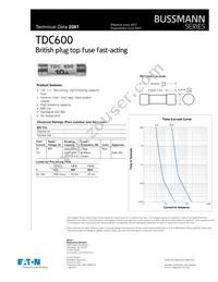 BK/TDC600-10A Datasheet Cover