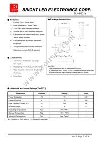 BL-HB332Y Datasheet Cover
