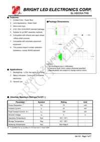 BL-HB535A-TRB Datasheet Cover