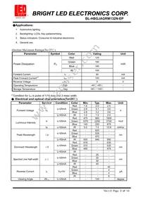 BL-HBGJAGRM132N-EP Datasheet Page 2