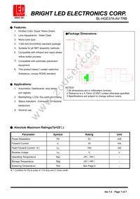 BL-HGE37A-AV-TRB Datasheet Cover