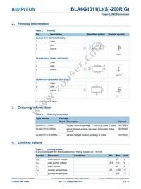 BLA6G1011LS-200RG Datasheet Page 2