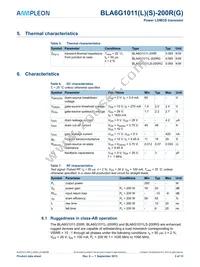 BLA6G1011LS-200RG Datasheet Page 3