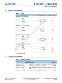 BLA9G1011LS-300GU Datasheet Page 2