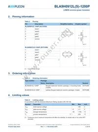 BLA9H0912L-1200PU Datasheet Page 2