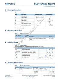 BLC10G18XS-400AVTZ Datasheet Page 2