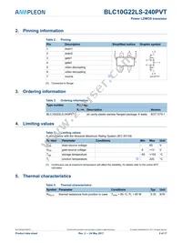 BLC10G22LS-240PVTY Datasheet Page 2