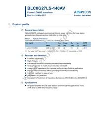 BLC8G27LS-140AVY Datasheet Cover