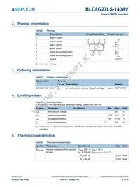 BLC8G27LS-140AVY Datasheet Page 2