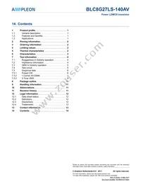 BLC8G27LS-140AVY Datasheet Page 14