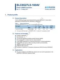 BLC8G27LS-160AVU Datasheet Cover