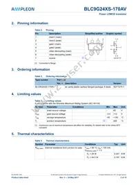 BLC9G24XS-170AVY Datasheet Page 2