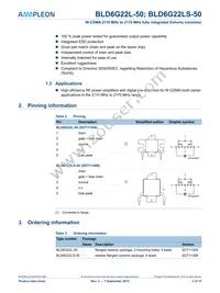 BLD6G22LS-50 Datasheet Page 2