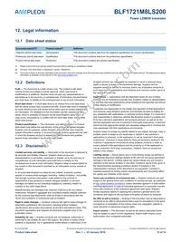 BLF1721M8LS200U Datasheet Page 12