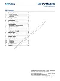 BLF1721M8LS200U Datasheet Page 14