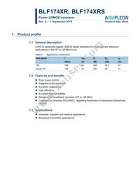 BLF174XRS Datasheet Cover