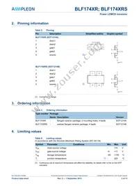 BLF174XRS Datasheet Page 2