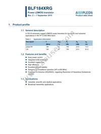 BLF184XRGJ Datasheet Cover