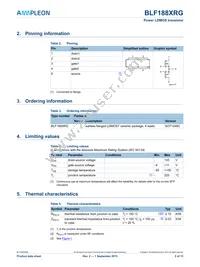 BLF188XRGJ Datasheet Page 2