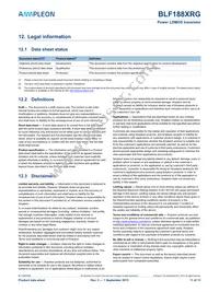 BLF188XRGJ Datasheet Page 11