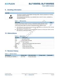 BLF189XRBSU Datasheet Page 11