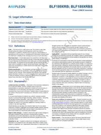 BLF189XRBSU Datasheet Page 12